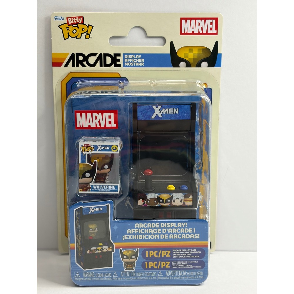 Funko Bitty Pop Marvel X-Men Arcade Display Wolverine Mini Figure 91395 NEW